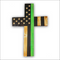 Thin Green Line Cross