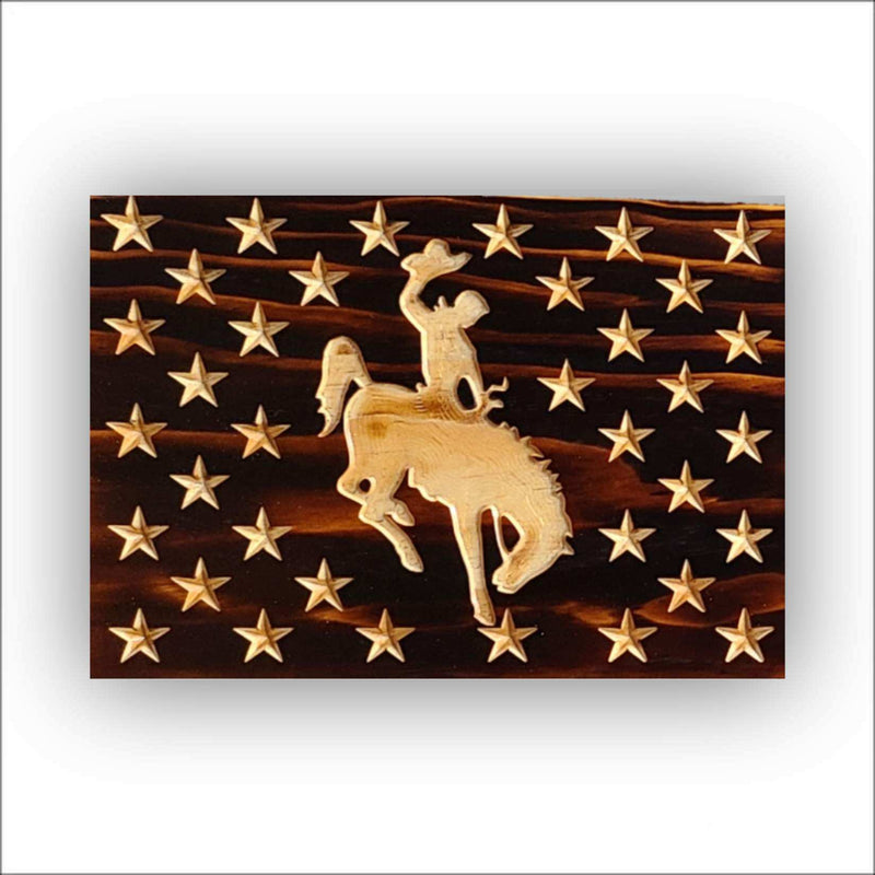Charred Wyoming Flag