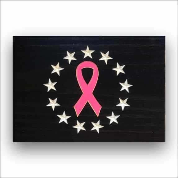 Betsy Ross Breast Cancer Awareness Flag