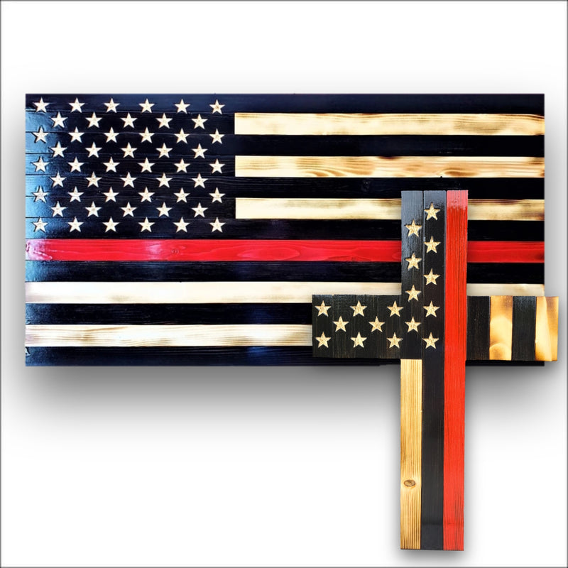 Thin Red Line Cross