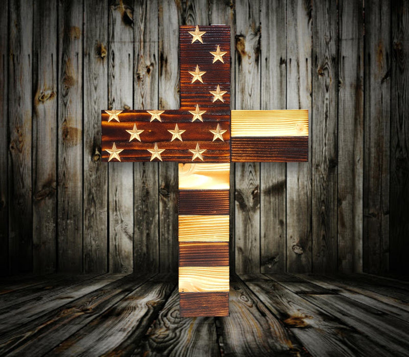 Charred Wooden Cross