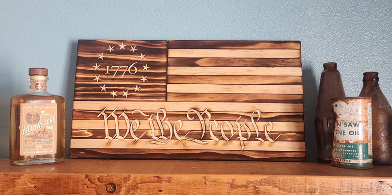 Charred "We The People"