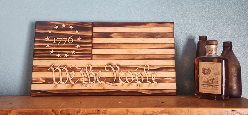Charred "We The People"